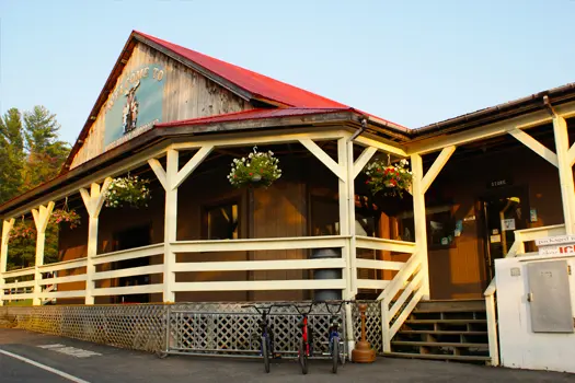 Camp main building with porch